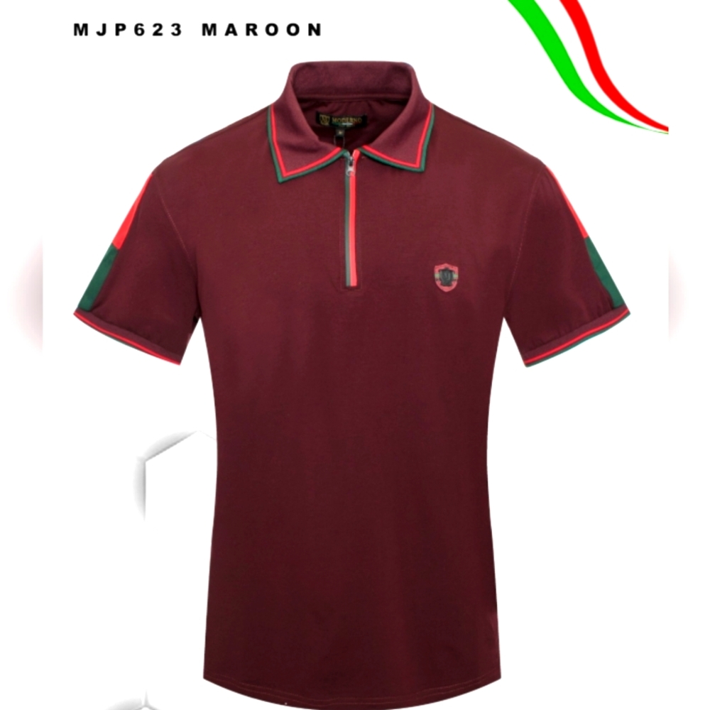 623 burgundy shirt polo